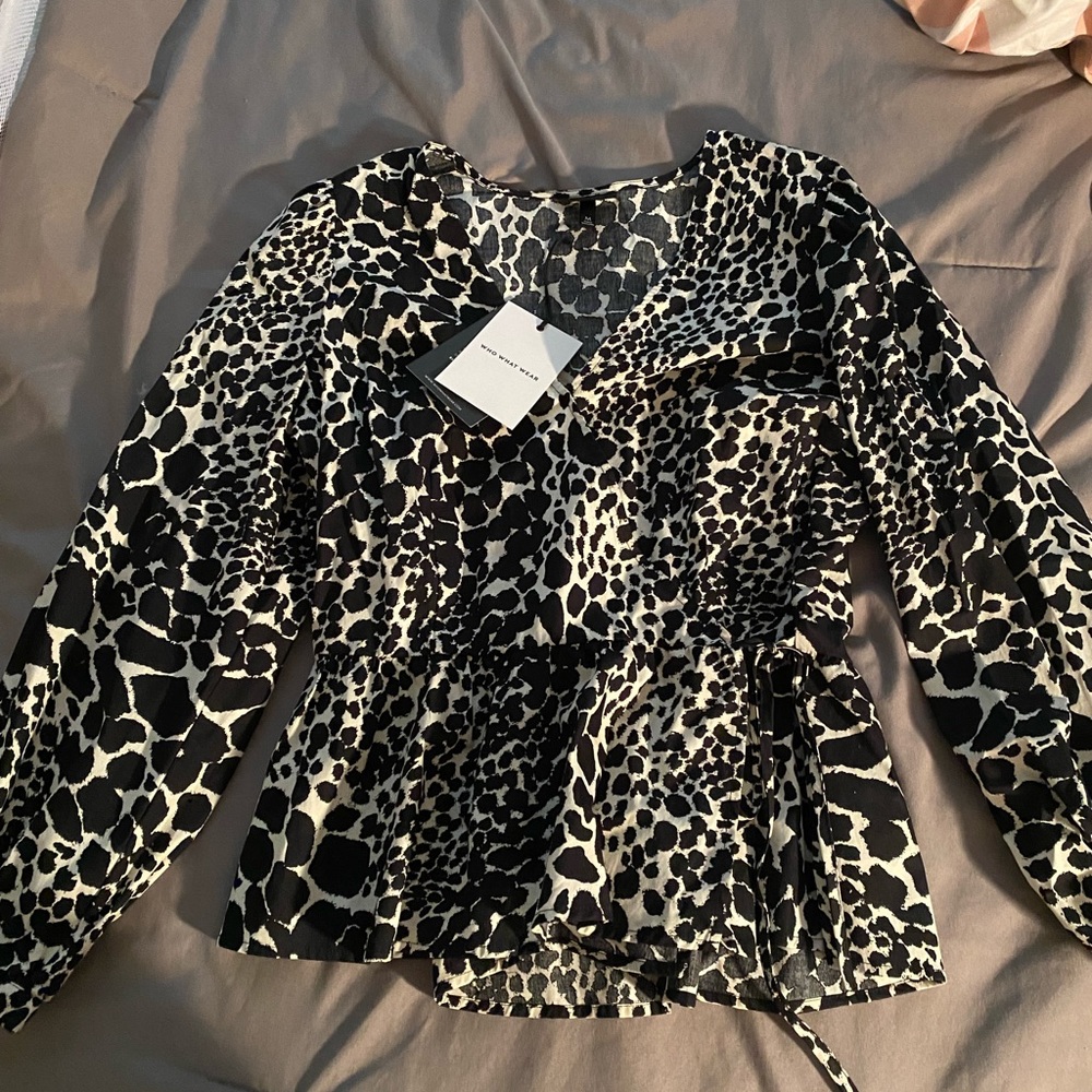 Animal print blouse